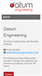 Mobile Screenshot of datum-engineering.co.uk