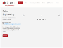 Tablet Screenshot of datum-engineering.co.uk